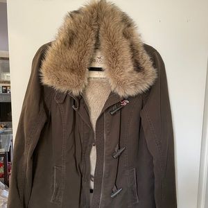 Faux fur lined jacket